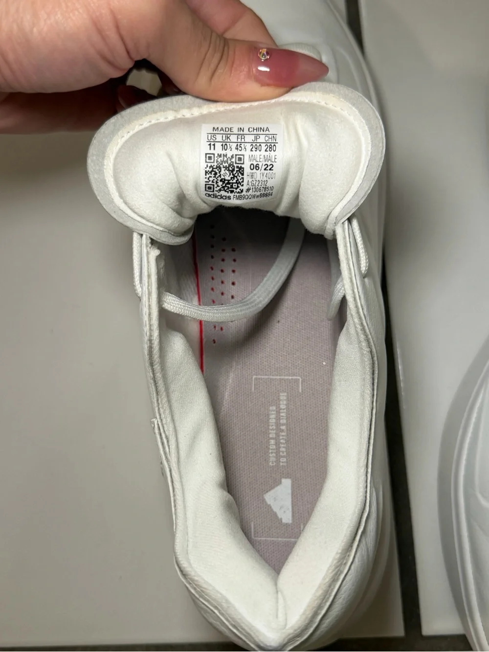 adidas White Low-Top Leather Sneakers